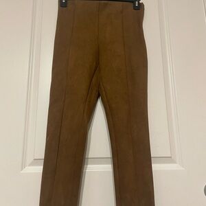 LOFT Rich Brown Suede Skirt